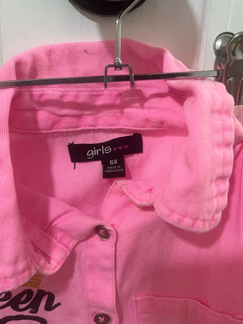 ™ Pink Casual Button-Up Dress Shirt - 6X